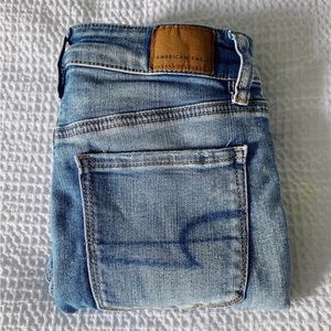 american eagle jeans super stretch size 0 regular